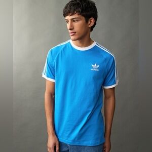 Adidas Adicolor Classic 3-stripes Blue  Tee Sz 2XL